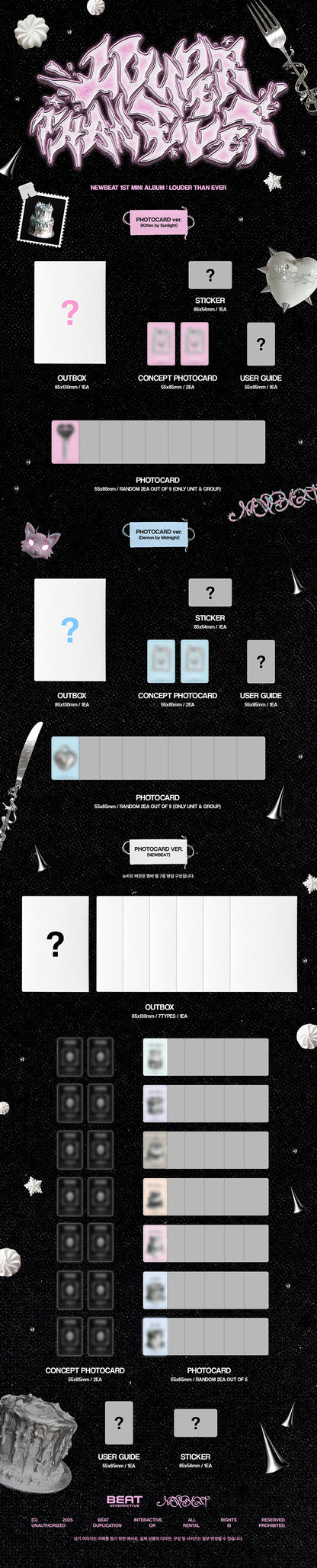 NEWBEAT - 1ST MINI ALBUM LOUDER THAN EVER (POCAALBUM Ver./random)