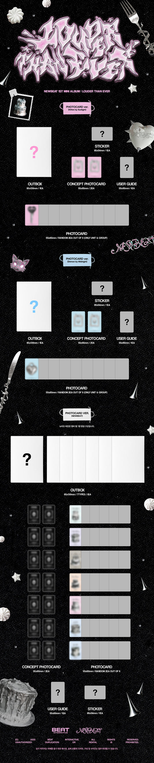 NEWBEAT - 1ST MINI ALBUM LOUDER THAN EVER (POCAALBUM Ver./random)