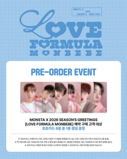 MONSTA X - 2026 SEASON’S GREETINGS LOVE FORMULA MONBEBE