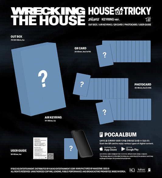 xikers - 6TH MINI HOUSE OF TRICKY : WRECKING THE HOUSE (KEYRING ver.POCAALBUM)