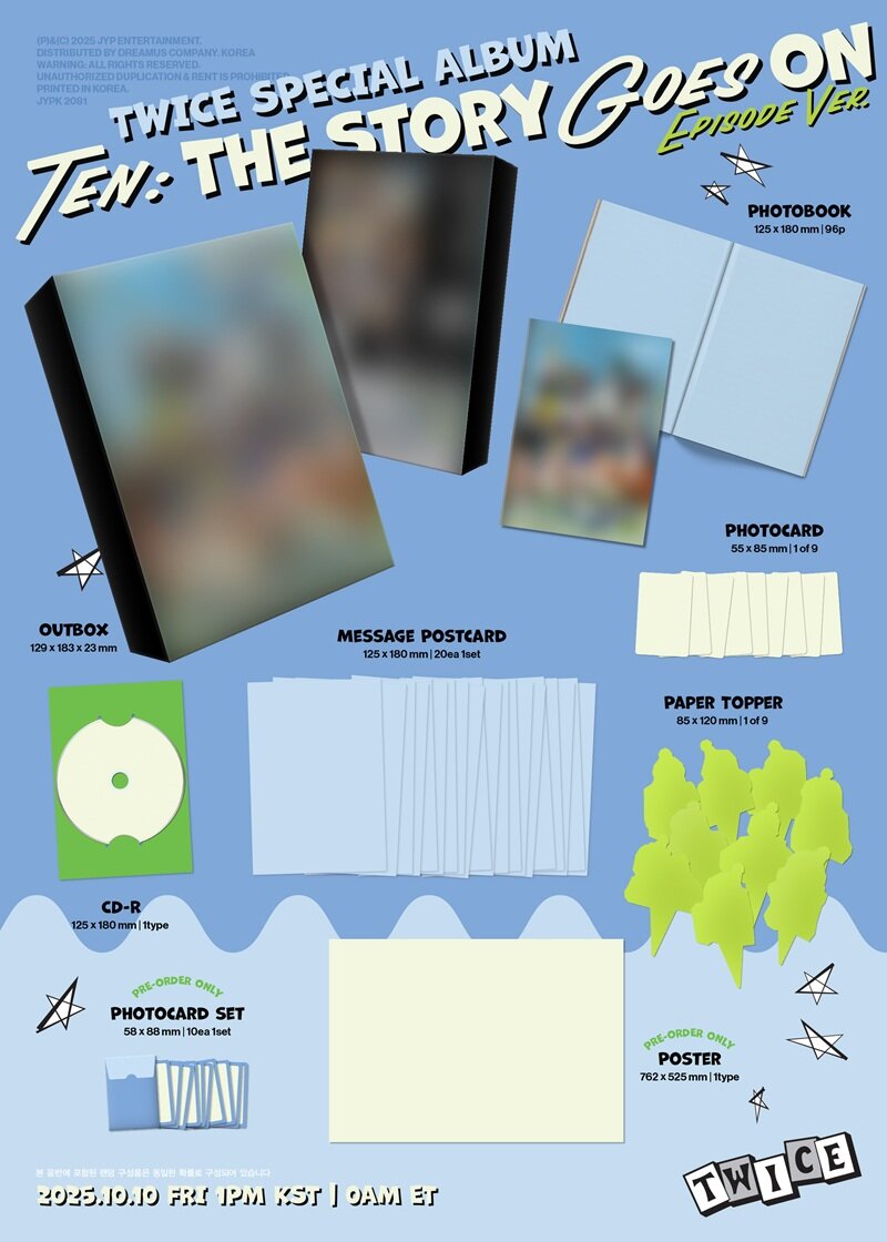 TWICE - Special Album TEN: The Story Goes On (EPISODE Ver./random)
