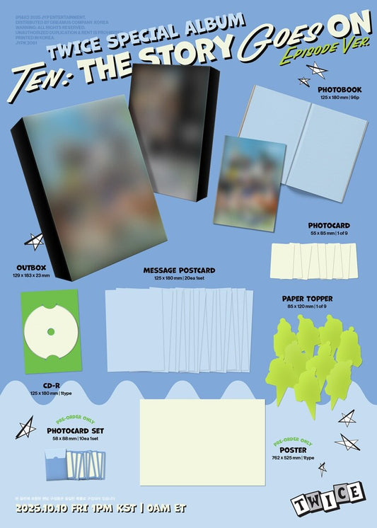TWICE - Special Album TEN: The Story Goes On (EPISODE Ver./random)