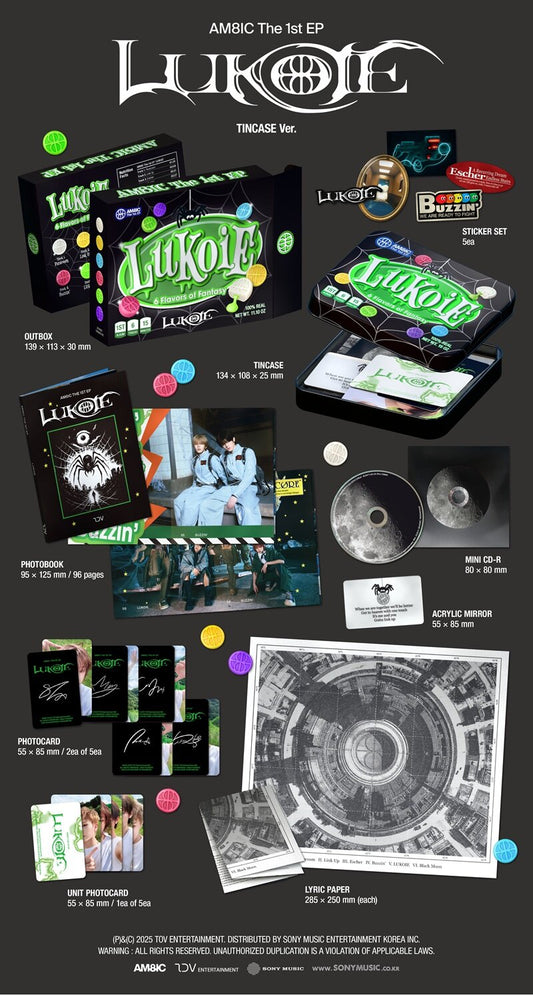 AM8IC - The 1st EP ALBUM LUKOIE (TINCASE Ver.)