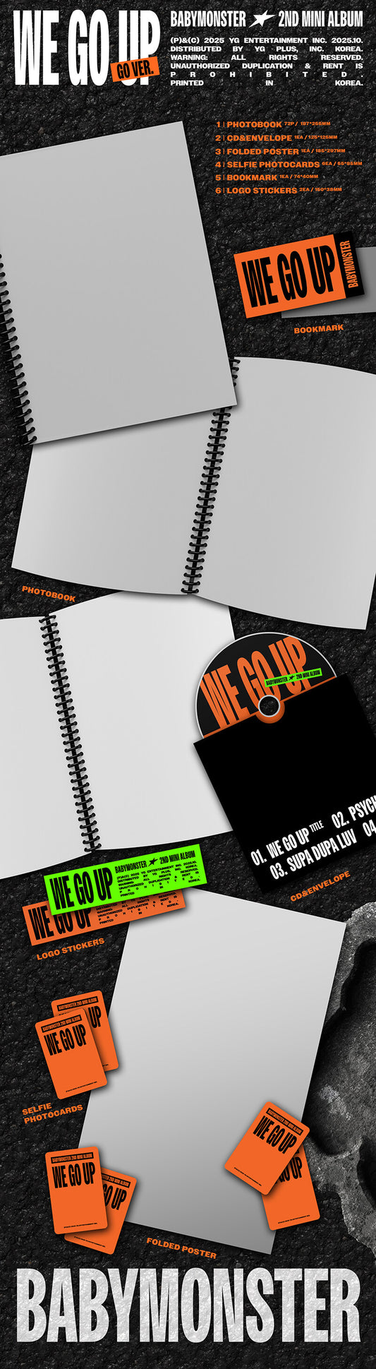 BABYMONSTER - 2nd MINI ALBUM WE GO UP