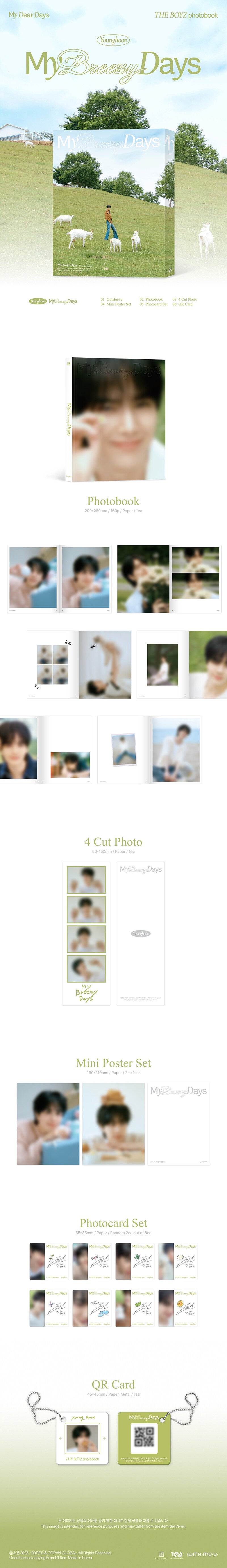 THE BOYZ - My Dear Days THE BOYZ photobook YOUNGHOON : My Breezy Days