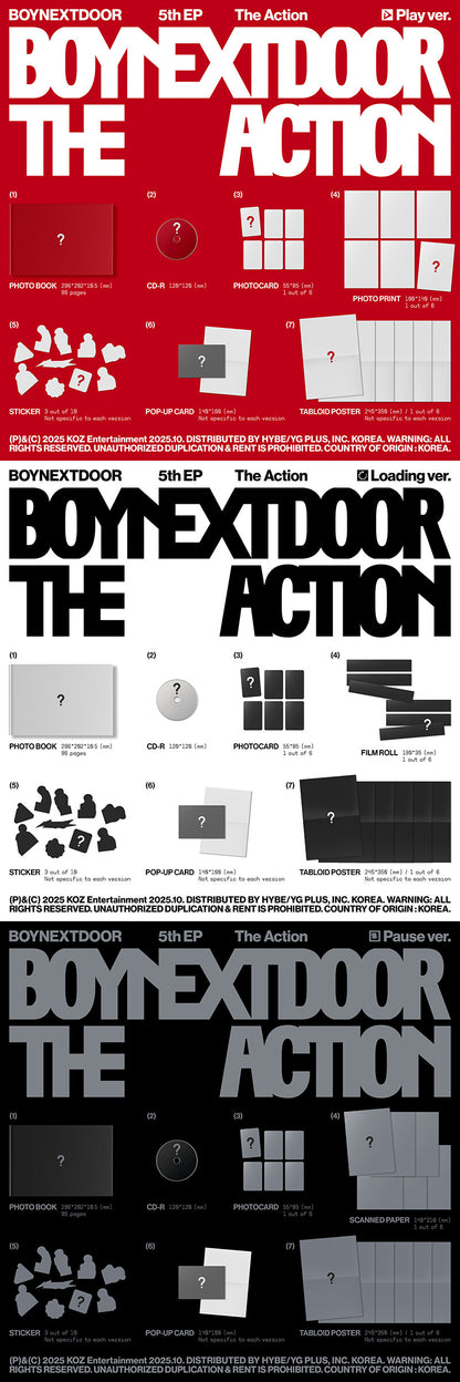 BOYNEXTDOOR - 5th EP Album The Action