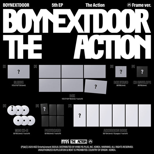 BOYNEXTDOOR - 5th EP The Action (Frame ver./random)
