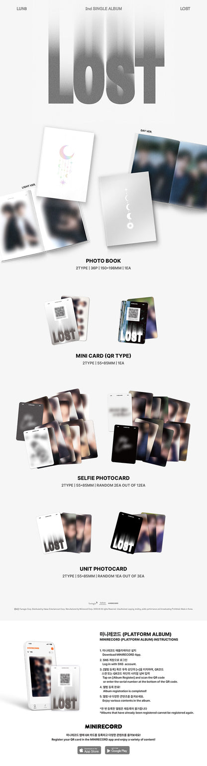 LUN8 – 2nd Single Album LOST (DAY Ver. / LIGHT Ver. - META)