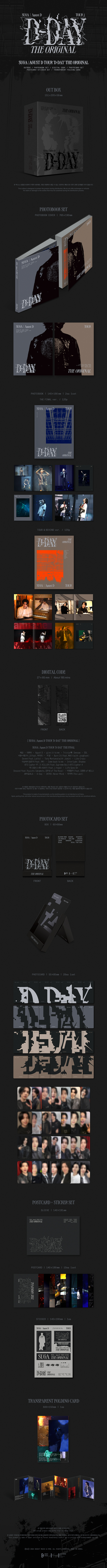 SUGA - Agust D - TOUR 'D-DAY' The Original