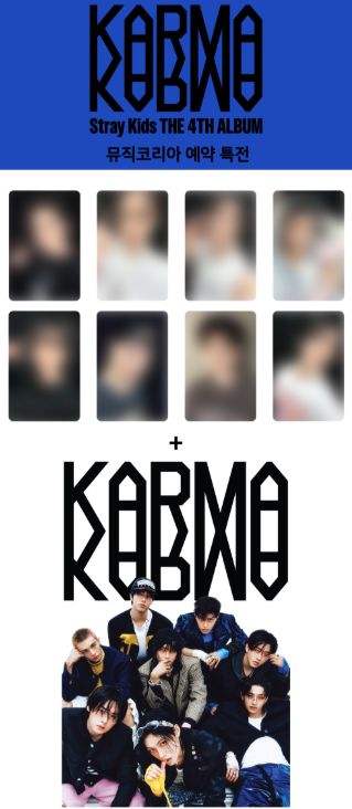 Stray Kids - 4th Ragular Album KARMA (CEREMONY VER. HOORAY VER.)