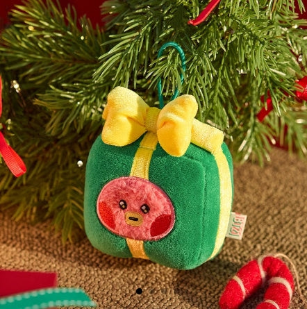 BT21 x LINE FRIENDS SQUARE - MINI MININI ORNAMENT PLUSH KEYRING PETITE HOLIDAY