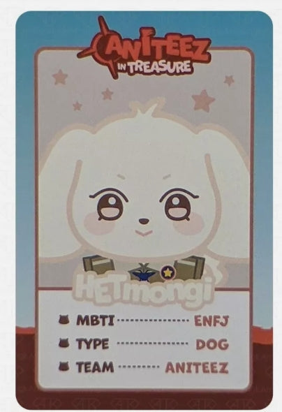 ATEEZ - ANITEEZ IN TREASURE TRADING CARD