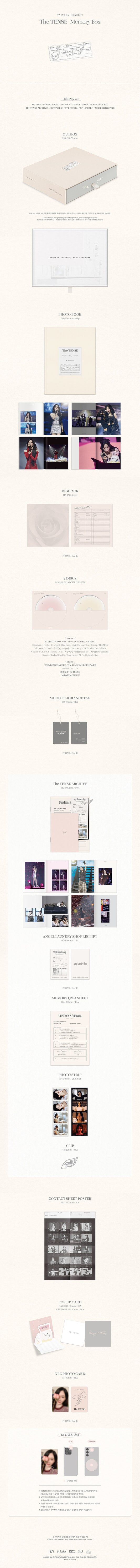 TAEYEON CONCERT The TENSE Memory Box Blu-ray