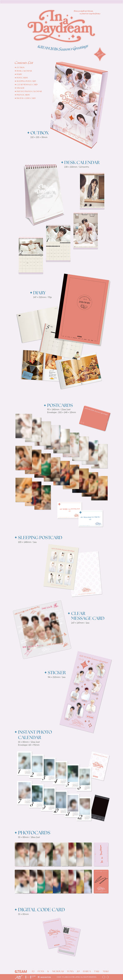 &TEAM - 2026 SEASON’S GREETINGS ‘In a Daydream’