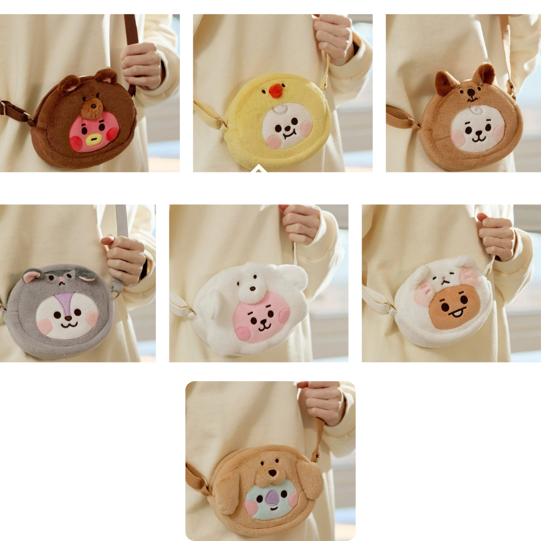 (PRE-ORDER) BT21 BABY CROSSBODY BAG FLUFFY