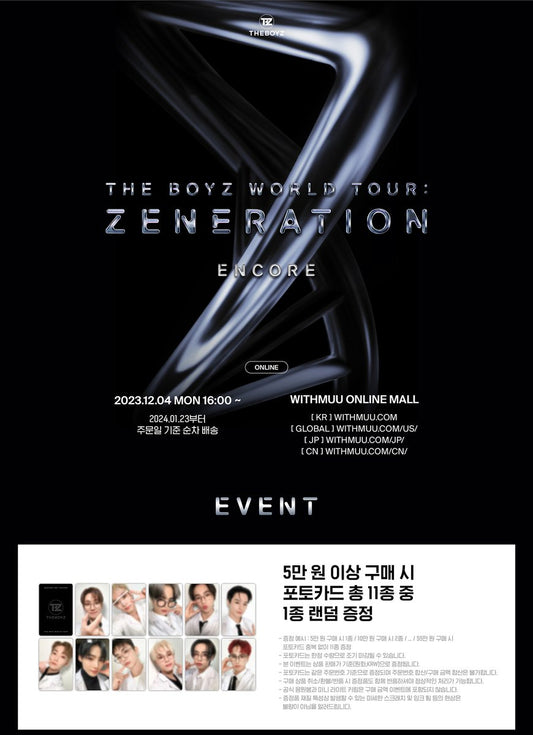[PRE-ORDER]  THE BOYZ - THE BOYZ WORLD TOUR : ZENERATION ENCORE MD PART.1