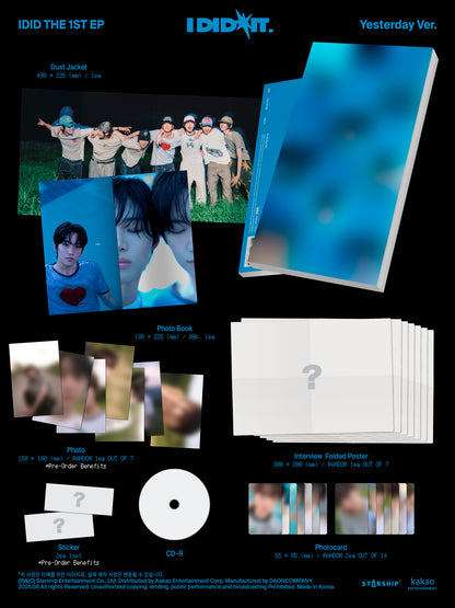 IDID - I did it (Yesterday Ver. / After Sunset Ver.) - 1st Mini Album