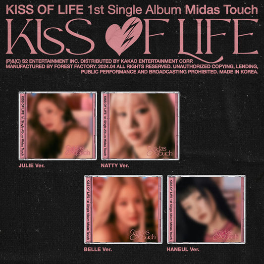KISS OF LIFE - Midas Touch (1st Single Album) Jewel Ver.