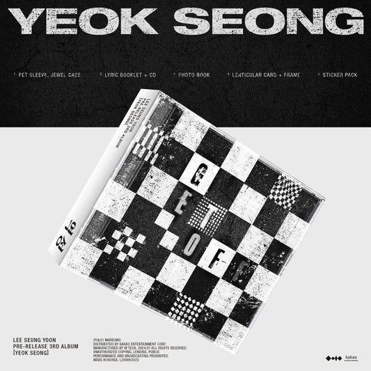 (PRE-ORDER) LEE SEUNGYOON - YEOK SEONG (PRE_RELEASE 3RD ALBUM)