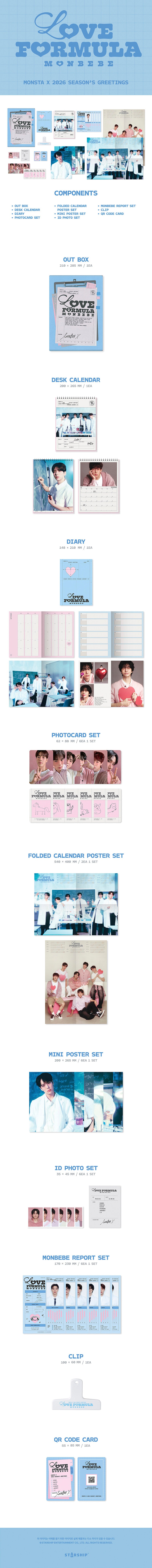 MONSTA X - 2026 SEASON’S GREETINGS LOVE FORMULA MONBEBE