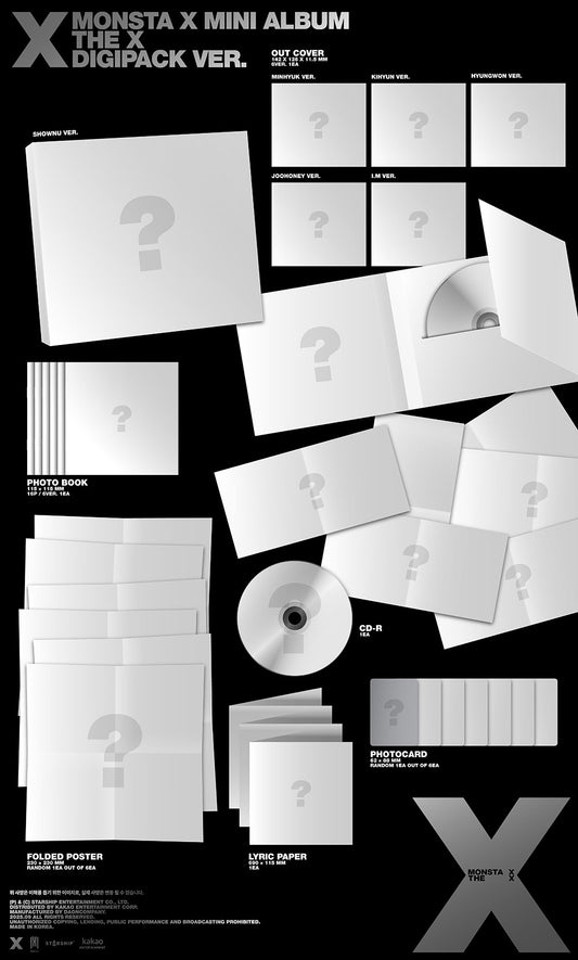 MONSTA X - THE X [Digipack Version / Limited / Random Member]