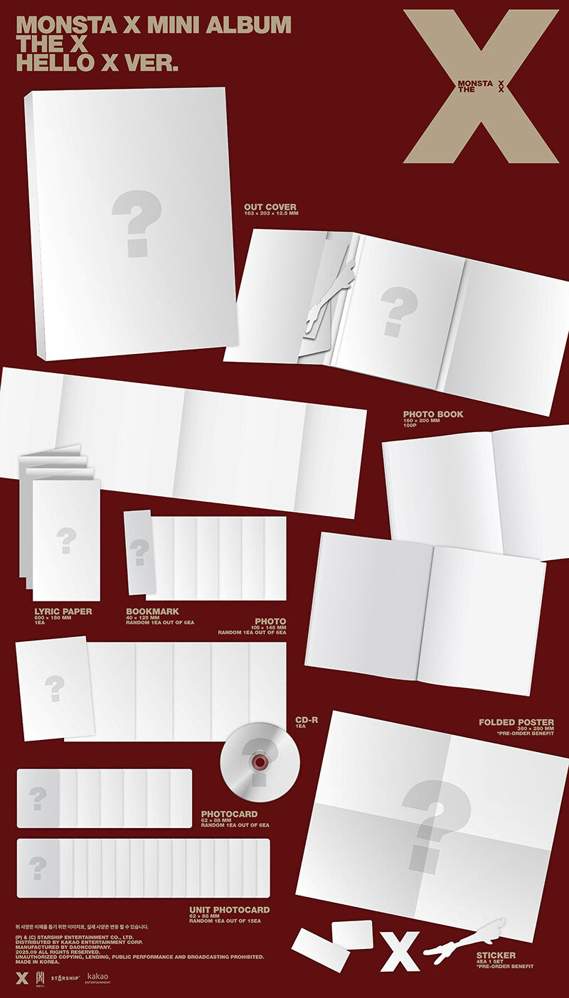Monsta X - THE X (Mini 13th Album)