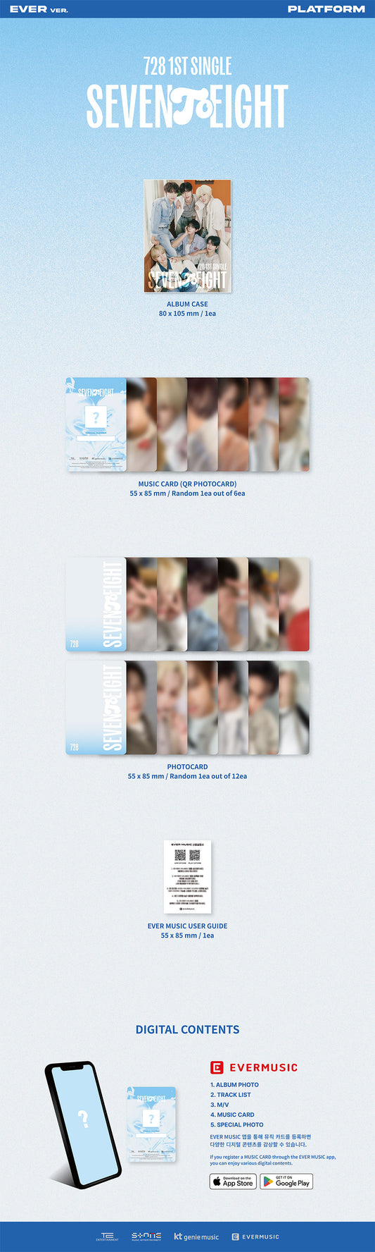 SEVENTOEIGHT - SEVENTOEIGHT (1st single Album) EVER VER.