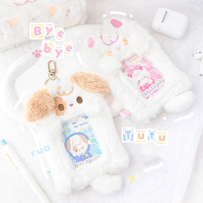 Toploader Peluche Chat – Porte Photocard Kawaii (Rose ou Gris)