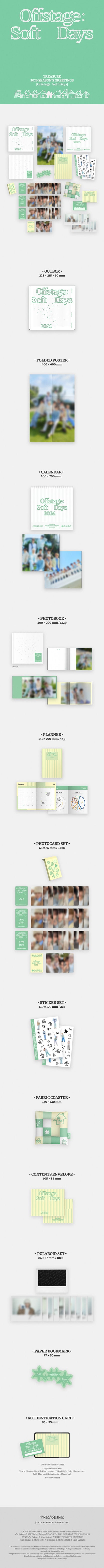 TREASURE - 2026 SEASON’S GREETINGS Offstage : Soft Days Full Package