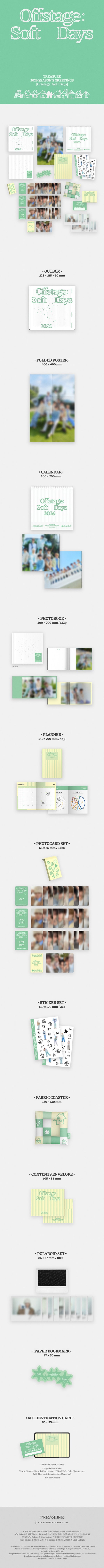 TREASURE - 2026 SEASON’S GREETINGS Offstage : Soft Days Full Package