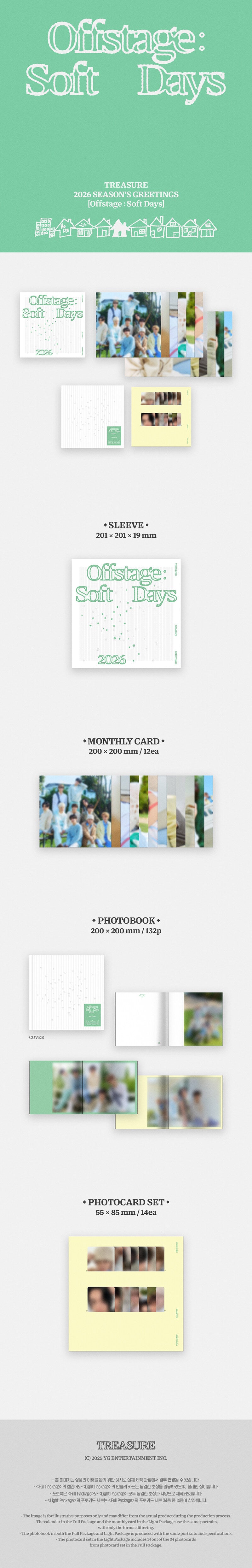 TREASURE - 2026 SEASON’S GREETINGS Offstage : Soft Days Light Package