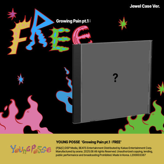 YOUNG POSSE - EP Album Growing Pain pt.1 : FREE (Jewel Case Ver.)