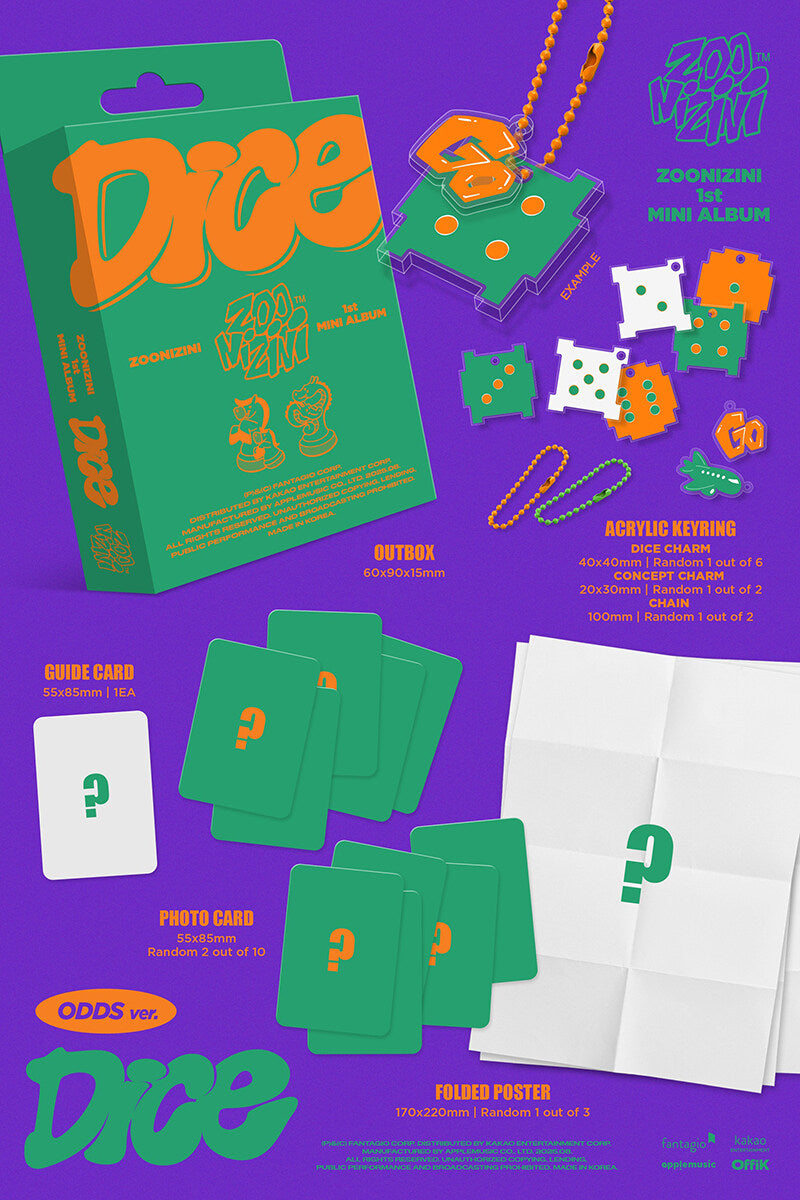 ZOONIZINI (ASTRO) – 1er Mini Album DICE (META ver.) - SmartAlbum Officiel