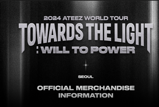 ATEEZ WORLD TOUR 2024 - Towards the Light : Will To Power (OFFICIAL MERCH)
