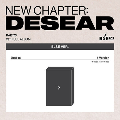 BAE173 - 1st Regular Album NEW CHAPTER : DESEAR (ELSE ver.)