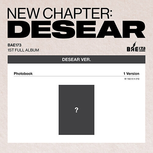 BAE173 - 1st Regular Album NEW CHAPTER : DESEAR (DESEAR ver.)
