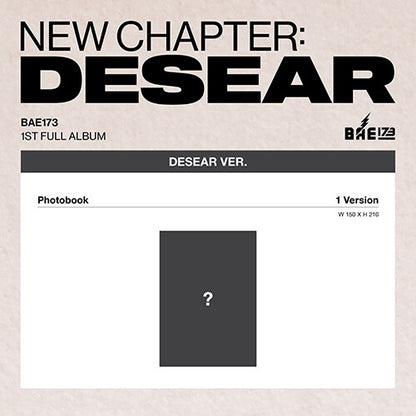 BAE173 - 1st Regular Album NEW CHAPTER : DESEAR (DESEAR ver.)