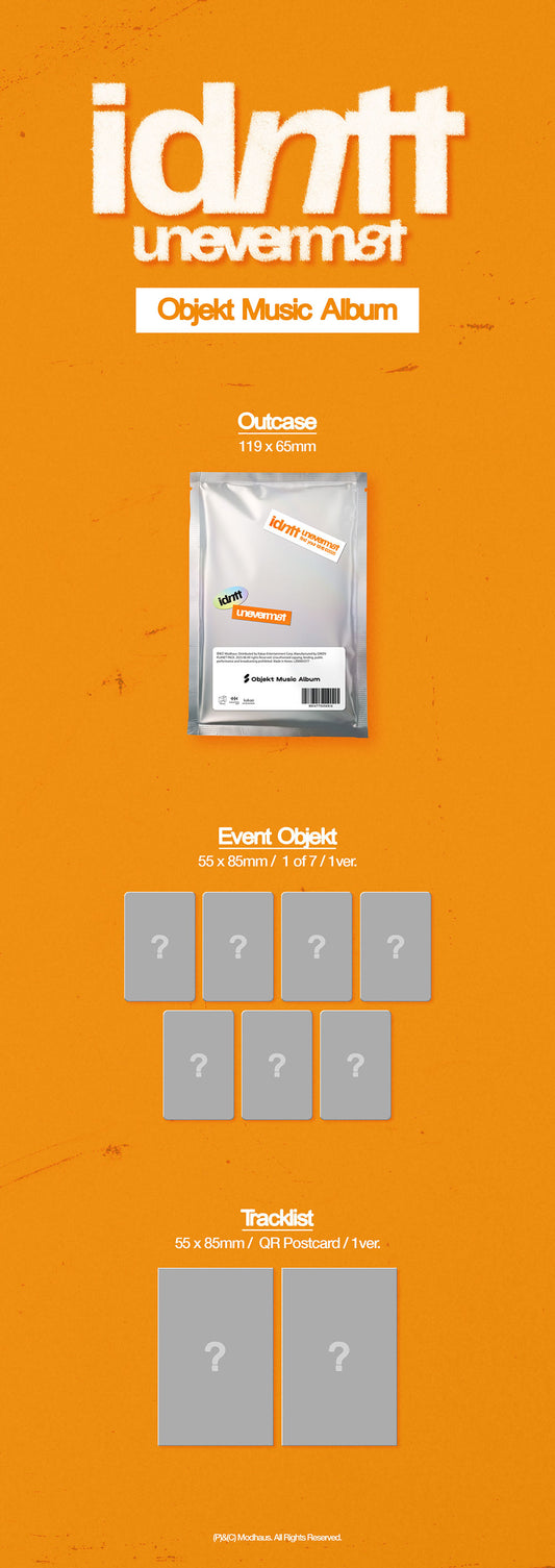 idntt - Mini Album unevermet (Objekt Music Album ver.)