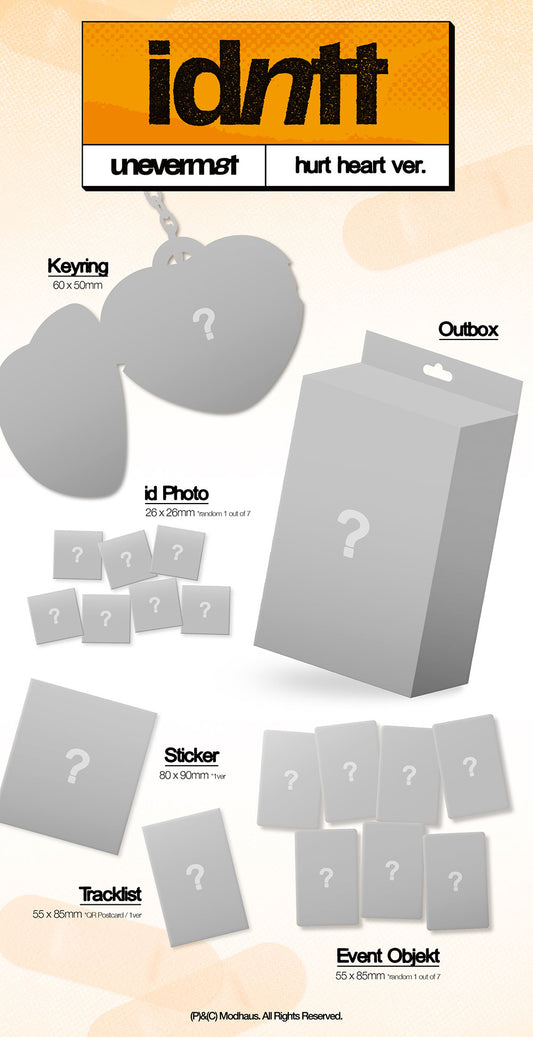 idntt - Mini Album Unevermet (hurt heart ver.)