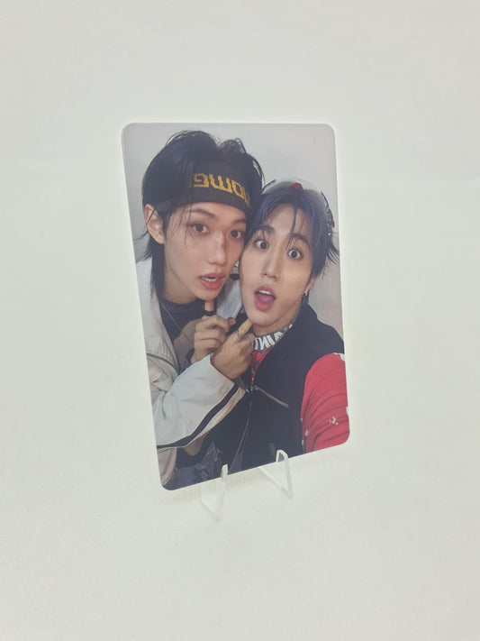 STRAY KIDS FELIX & HAN - SKZOO EVIL T-SHIRT "DOMINATE JAPAN" POB PHOTOCARD