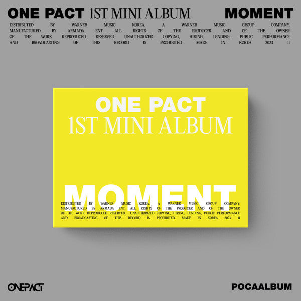 [PRE-ORDER] ONE PACT - Moment (POCAALBUM)