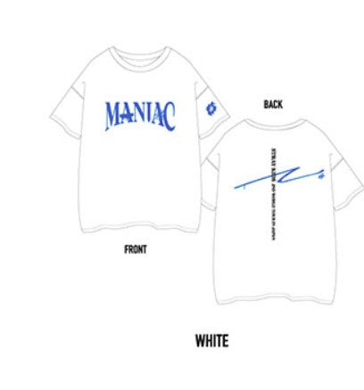 STRAY KIDS - T-SHIRT WHITE MANIAC ENCORE IN JAPAN