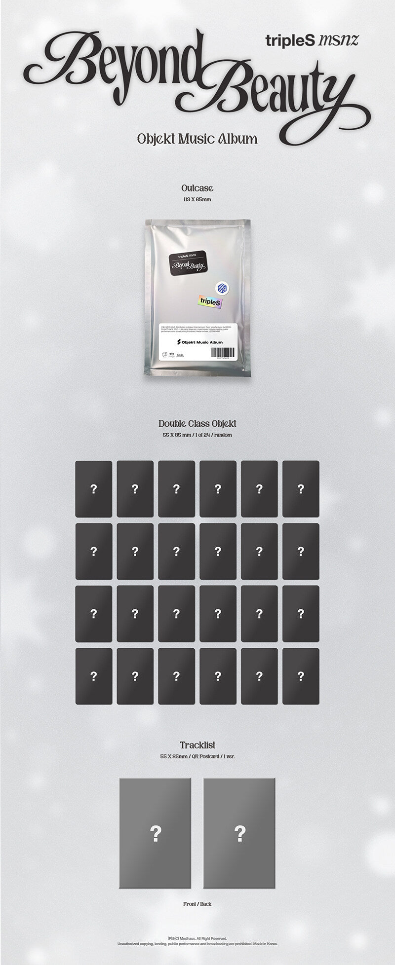 tripleS - MINI ALBUM msnz Beyond Beauty (Objekt Music Album ver.)