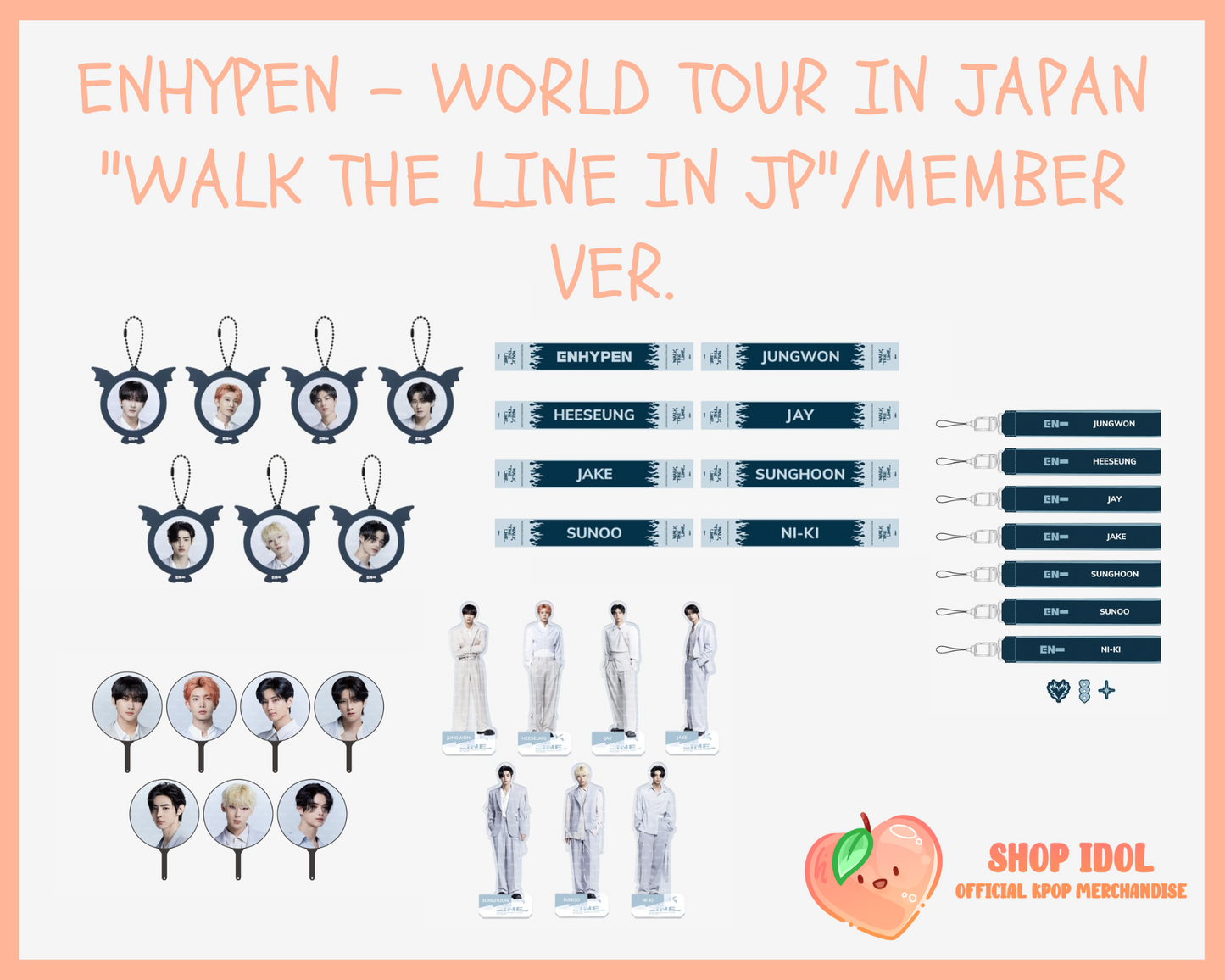 ENHYPEN - WORLD TOUR IN JAPAN "WALK THE LINE IN JP" OFFICIAL MD / MEMBER VER.