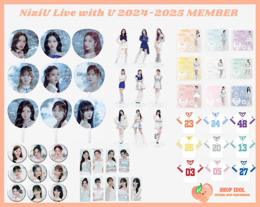 (PRE ORDER) NiziU Live with U 2024-2025 MEMBER (JAPAN OFFICIAL MD)