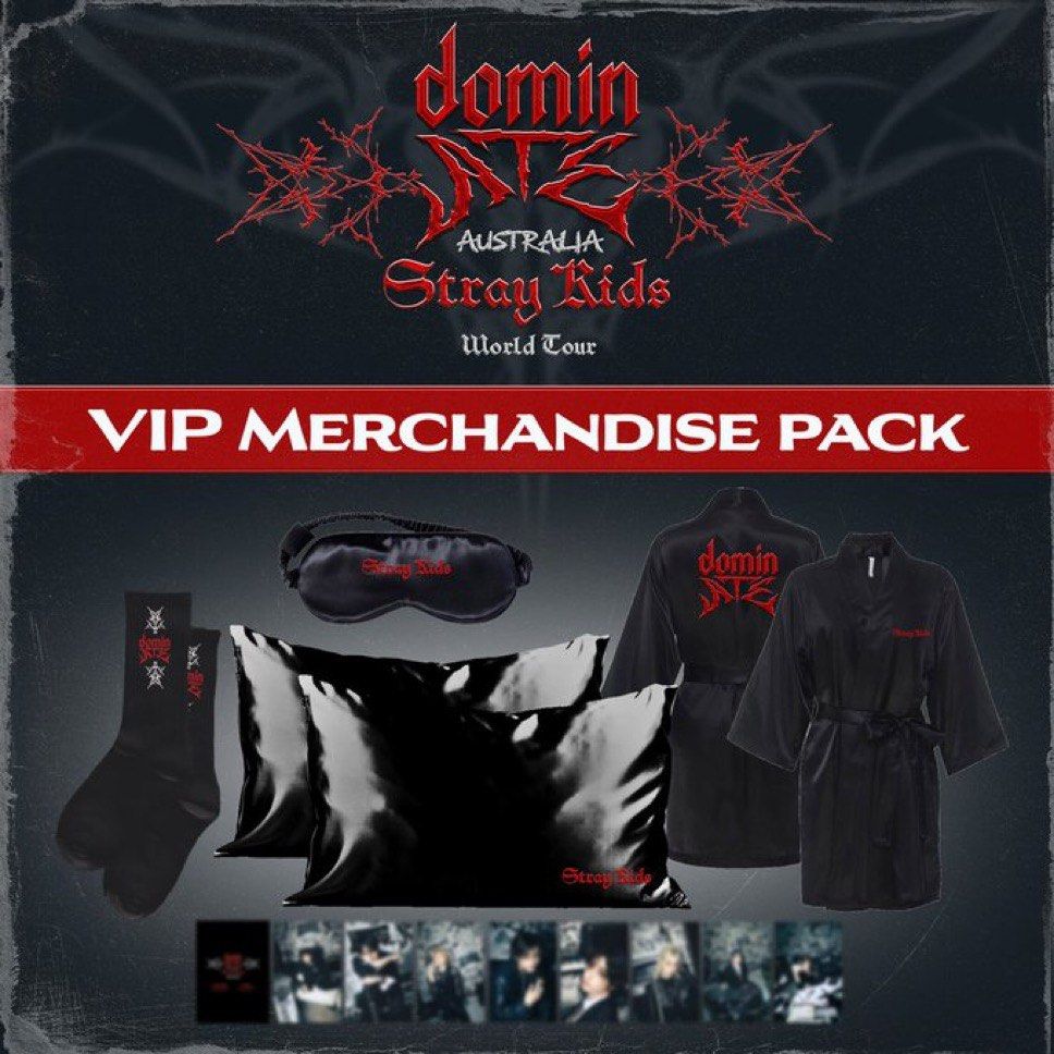 STRAY KIDS SKZ DOMINATE AUSTRALIA VIP MERCH