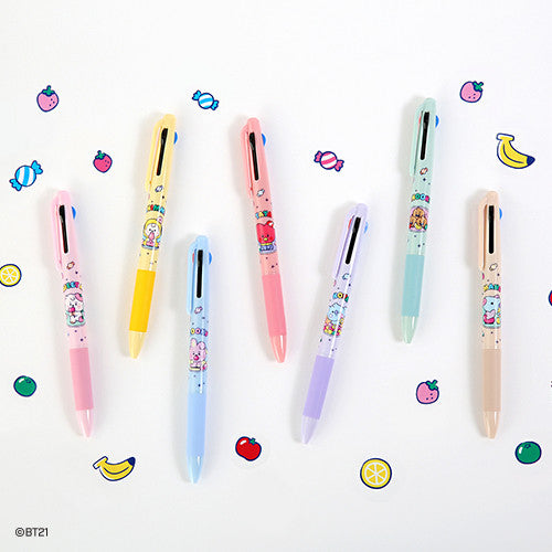 BT21 - 3 COLOR BALL PEN [JELLY CANDY]